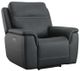Flexsteel® Sawyer Dark Blue Power Recliner with Power Headrest and Lumbar-0