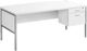 Monarch Specialties Inc. Silver/White 72" Computer Desk-0