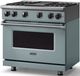 Viking® 7 Series 36" November Sky Pro Style Liquid Propane Gas Range with Griddle-2