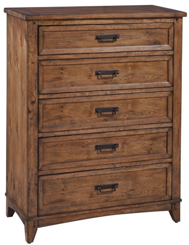 American WoodCrafters Oakdale Honey Oak Chest
