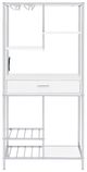 Coaster® Figueroa Chrome/White Cabinet-1