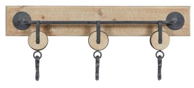 Deco Marche Brown 3-Hanger Wall Hook-1