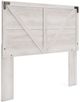 Signature Design by Ashley® Shawburn 3-Piece Whitewash Queen Panel Headboard Bed Set-1