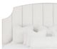 Fairfield® Arched Scalloped Mica 66" Channel King Upholstered Panel Bed-1