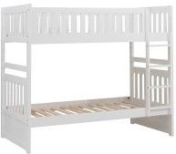 Mazin Furniture Galen White Twin/Twin Youth Bunk Bed-2