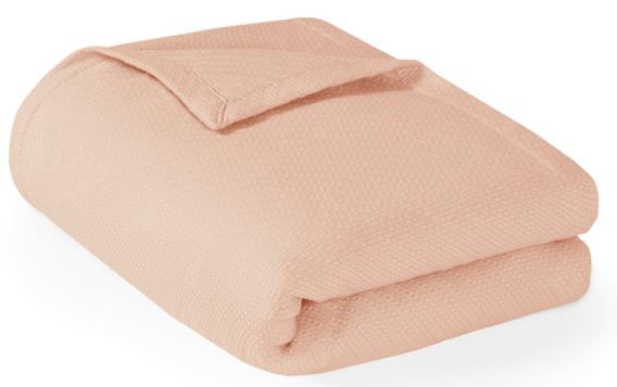 Olliix by Madison Park Liquid Cotton Blush King Blanket-0