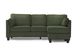 Monarch Specialties Inc. Fjord-77 Olive Green Sofa Lounger and Reversible Chaise-0