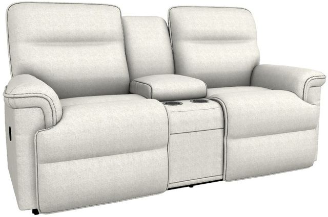 La-Z-Boy® Jay Oatmeal Manual Reclining Loveseat with Console-0