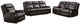 Mazin Furniture Paxton Brown Upholstered Rocker Recliner-2