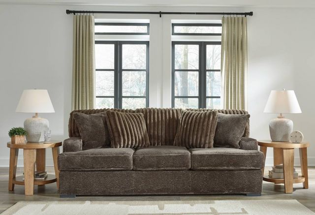 Benchcraft® Aylesworth Chocolate Sofa-4
