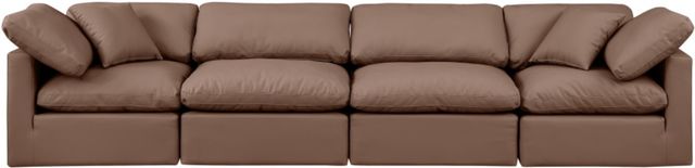 Meridian Furniture Indulge 4-Piece Brown 140" Sofa-1
