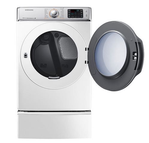 Samsung 9100 Series 9.5 Cu. Ft. White Front Load Electric Dryer-3