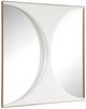 Uttermost® New Moon White Mirrored Wall Decor-3