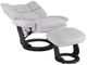BenchMaster Solace Dove Culp/Slate Manual Recliner and Ottoman Set-3