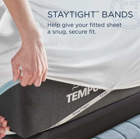 Tempur-Pedic® 4-Piece White Rayon Full Sheet Set-3