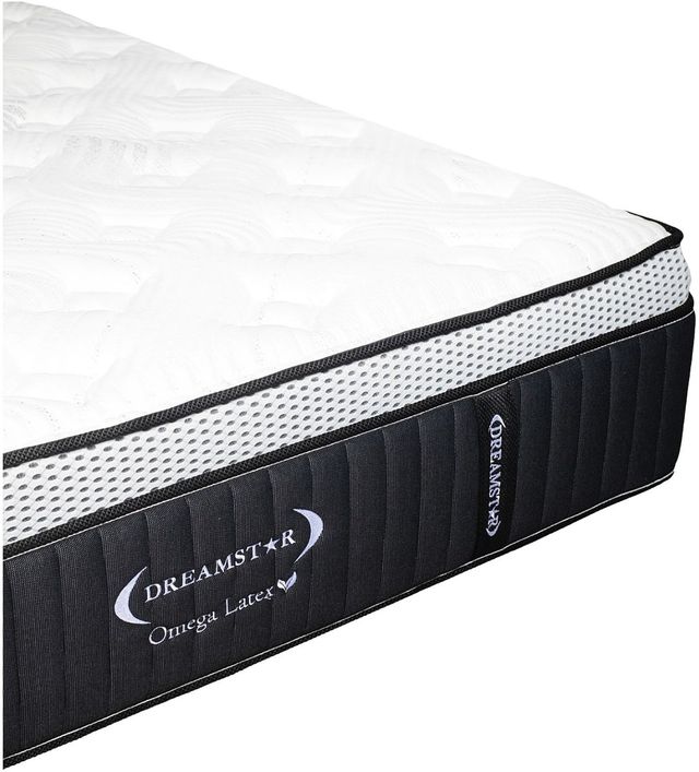 Dreamstar Bedding Luxury Collection Omega 13.5" Latex Medium Euro Top California King Mattress in a Box-2