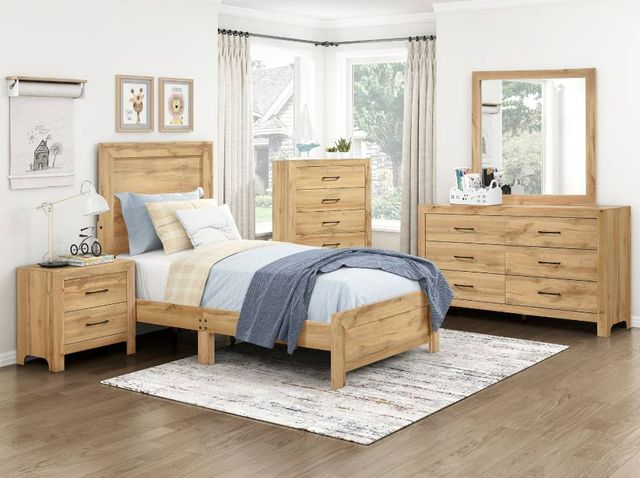 Homelegance® Corbin Natural Twin Youth Panel Bed in a Box-1