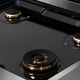 ZLINE Paramount Autograph Edition 30" Satin Stainless Steel Gas Cooktop with Matte Black Accents-4