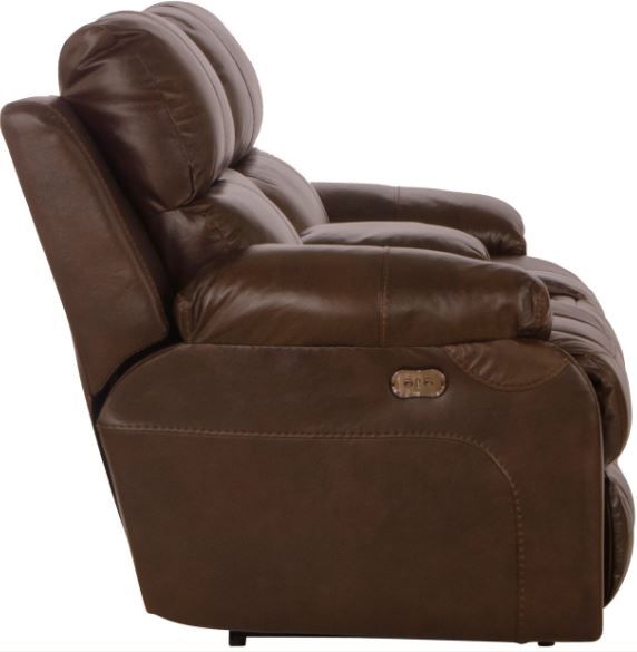 Catnapper® Positano Cocoa Power Reclining Console Loveseat-2