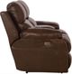 Catnapper® Positano Cocoa Power Reclining Console Loveseat-2