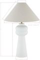 Forty West Mildred White Table Lamp-1
