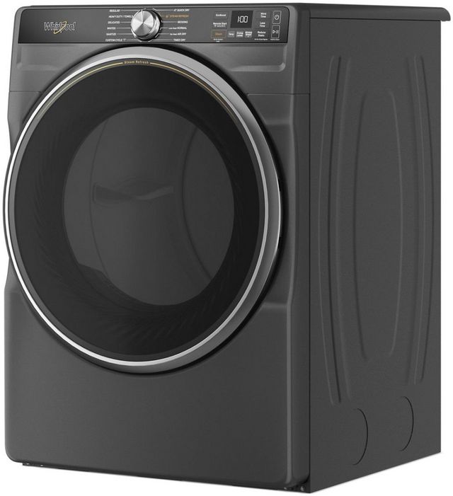 Whirlpool® 7.4 Cu. Ft. Volcano Black Front Load Gas Dryer-1