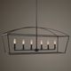 Uttermost® Brookdale Deep Weathered Bronze 6-Light Linear Chandelier-1