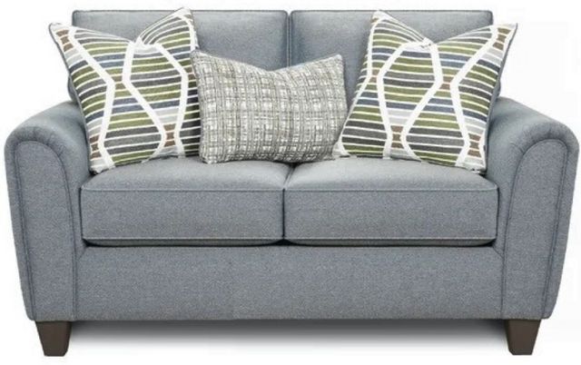 Fusion Furniture Macarena Marine Grey Loveseat