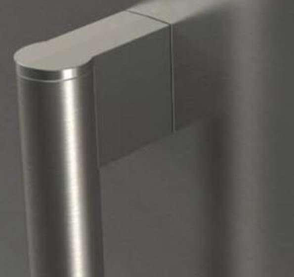 Fulgor Milano Distinto 36" Gray Refrigerator Handle Kit-1