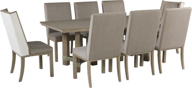 Signature Design by Ashley® Chrestner 9-Piece Gray Dining Set-0