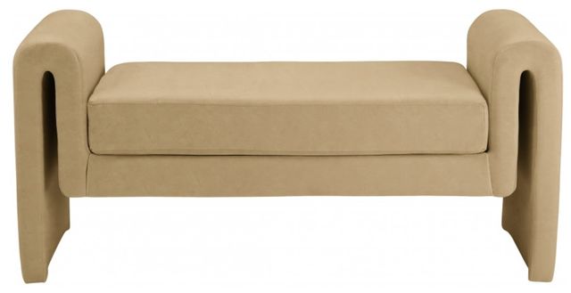 Meridian Furniture Sloan Camel 51" Bench-1