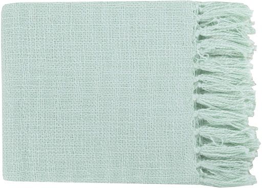 Surya Tilda Mint 59"x51" Throw Blanket-0