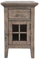Jofran Inc. Rustic Shores Brown/Gray Power Chairside Table-2