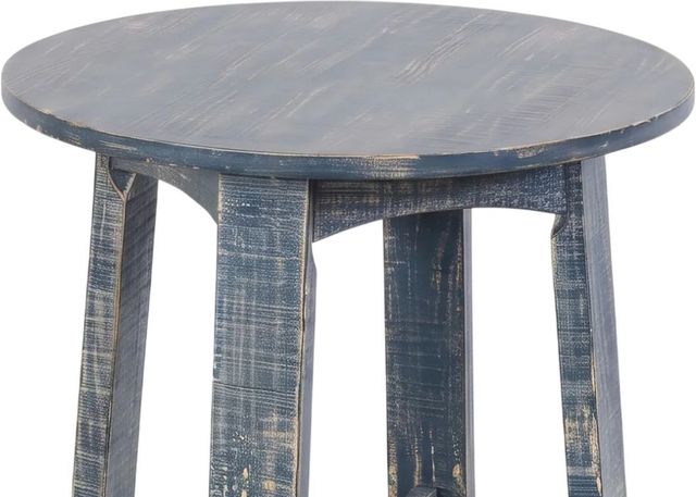 Sunny Designs™ Marina Ocean Blue Round End Table-3