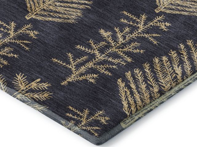 Dalyn™ Rug Company Merry & Bright MY21 Black/Gold 5'x8' Area Rug-2