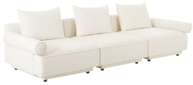 Moe's Home Collection Rosello 3-Piece White Modular Sectional Sofa-0