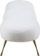 Meridian Furniture Nube White Bench-2