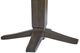 John Thomas Furniture® Dining Essentials Hickory Round Drop Leaf Top with Coal Aria Pedestal Base-2