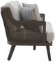 New Classic® Home Furnishings Genova Brown/Gray Aluminum/Fabric Outdoor Patio Sofa-3