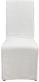 Classic Home Jordan 2-Piece White Upholstered Dining Chair Set-2