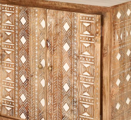 Jaipur Furniture Jacobi 2-Door Brown Cabinet-1