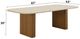 ACME Furniture Lidi Beige Dining Table with Brown Natural Base-2