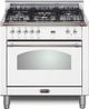 Lofra® Dolcevita 30" White Pro Style Dual Fuel Range-0