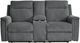 Signature Design by Ashley® Barnsana Gravel Power Reclining Loveseat with Console-1