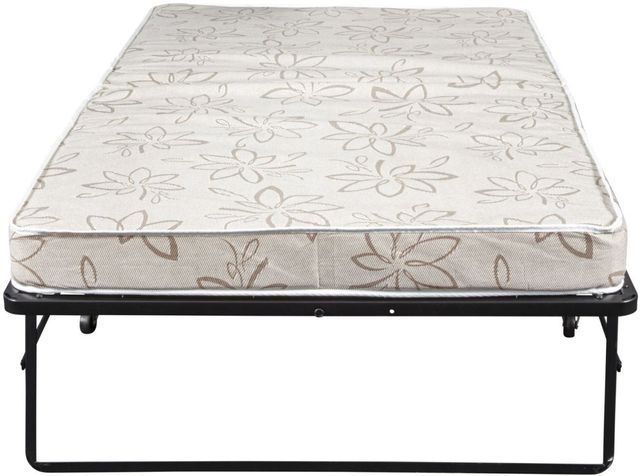 Home By Hollywood Rollaway Bed Steel Twin Cot with Fiber Mattress-3