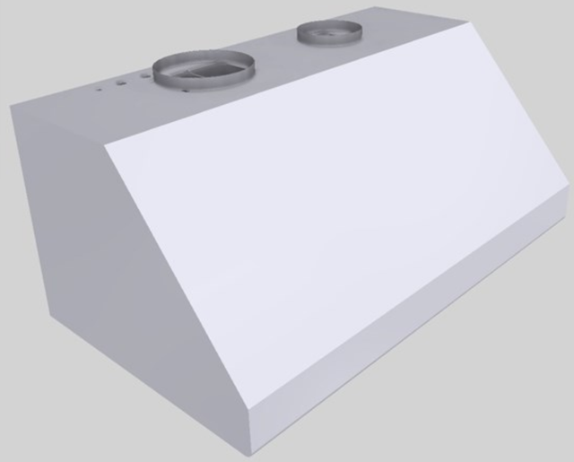 Vent-A-Hood® 42" White Wall Mounted Range Hood-3