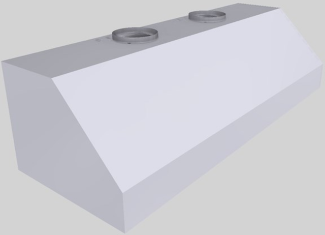 Vent-A-Hood® 66" White Wall Mounted Range Hood-1