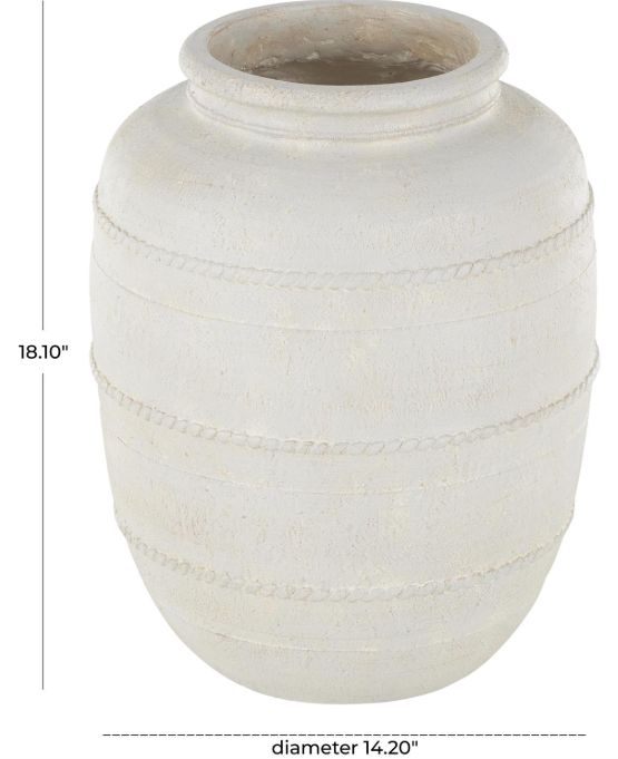 Deco Marche Distressed Cream Vase-2
