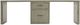 Hooker® Furniture Linville Falls Mink 96" Desk with Center Small File-2