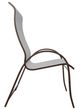Telescope Casual Aruba Abalone/Kona Aluminum/Fabric Outdoor Sling Supreme Stacking Arm Chair-2